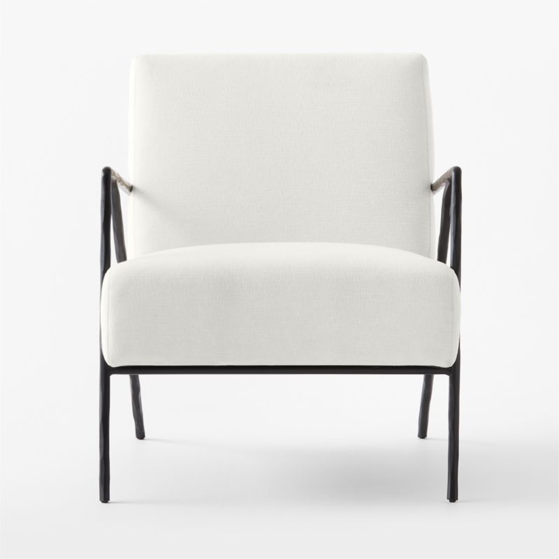 Imogene White Performance Fabric Lounge Chair - image 6 of 10