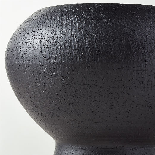 Imre Black Ceramic Vase