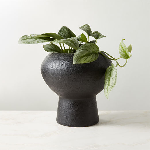 Imre Black Ceramic Vase