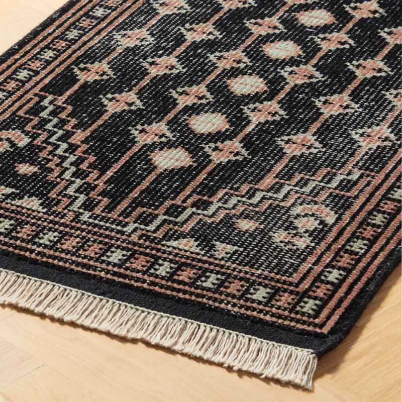 Essential Woven Indoor Outdoor Zigzag Tan/Black Polypropylene Rug -  Kebabian's Rugs