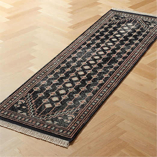 Modern Black Runner Rugs CB2 Canada