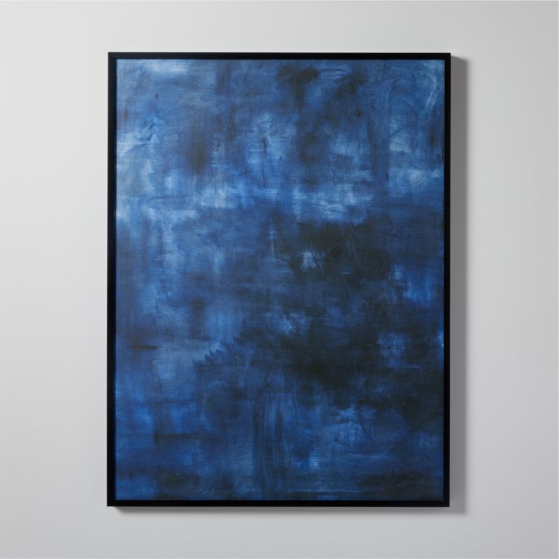 'Indigo' Framed Acrylic Painting Reproduction by Eli Sonder 36"X48" - image 0 of 4