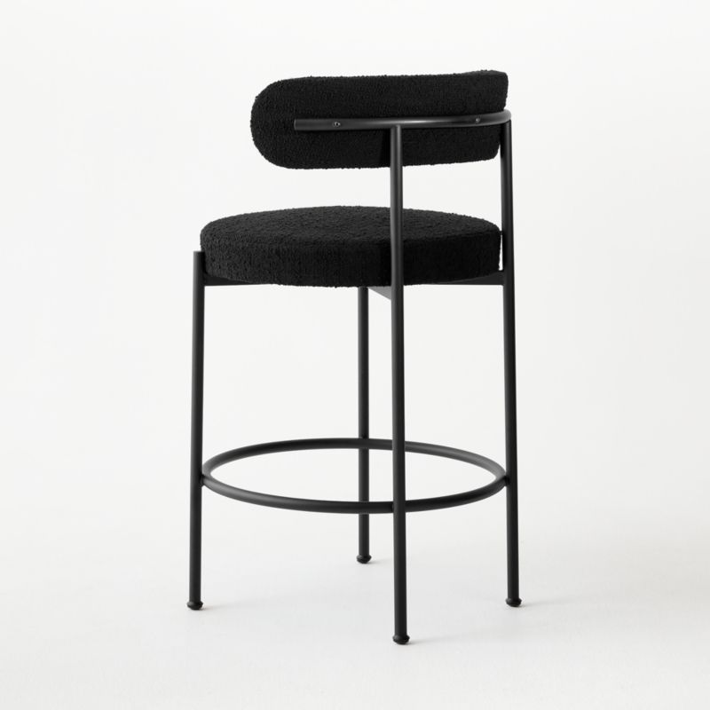 Inesse Black Boucle Counter Stool - image 4 of 6