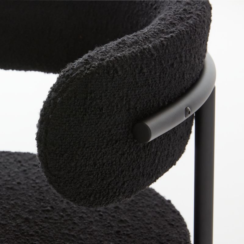 Inesse Black Boucle Counter Stool - image 5 of 6