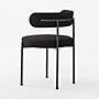 View Inesse Boucle Black Dining Chair - image 5 of 7
