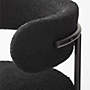 View Inesse Boucle Black Dining Chair - image 6 of 7