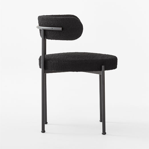 Inesse Boucle Black Dining Chair