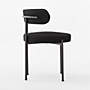View Inesse Boucle Black Dining Chair - image 4 of 7
