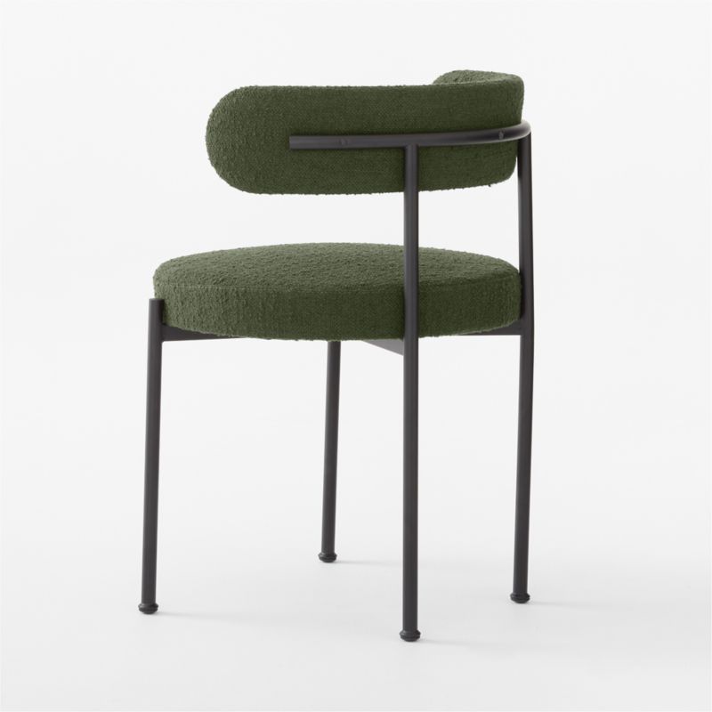 Inesse Boucle Green Dining Chair Set of 4 - image 7 of 9