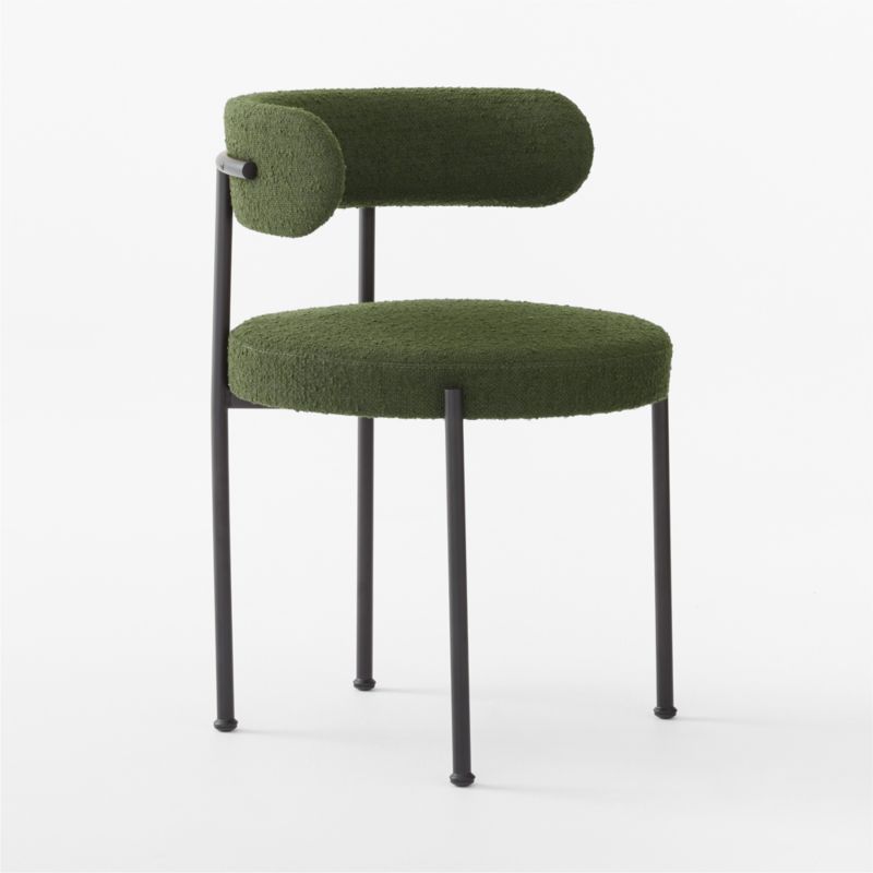 Inesse Boucle Green Dining Chair Set of 4 - image 5 of 9