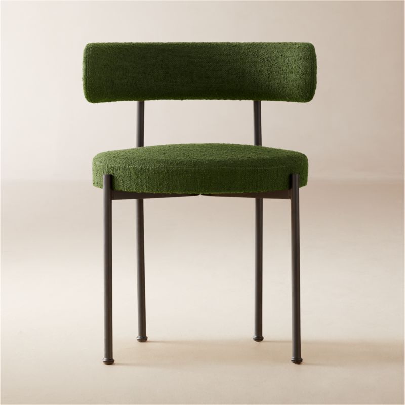 Inesse Boucle Green Dining Chair Set of 4 - image 0 of 9