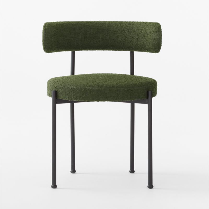 Inesse Boucle Green Dining Chair Set of 4 - image 4 of 9