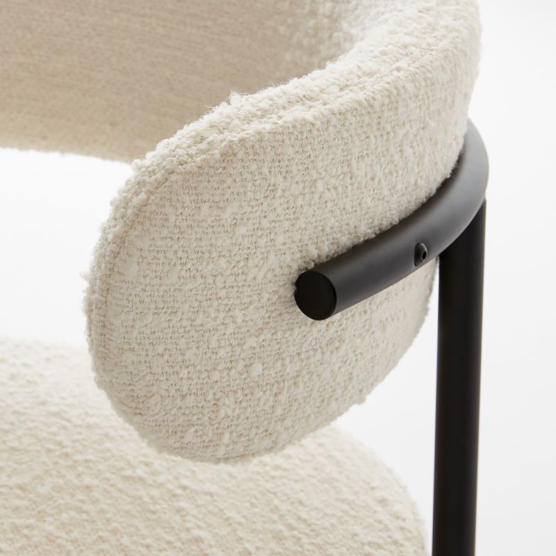 Inesse White Boucle Counter Stool - image 6 of 7