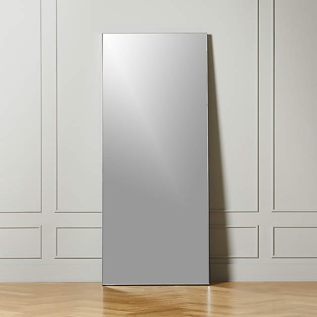 Infinity Silver Floor Mirror 32 X76, Standing Mirror Crate And Barrel