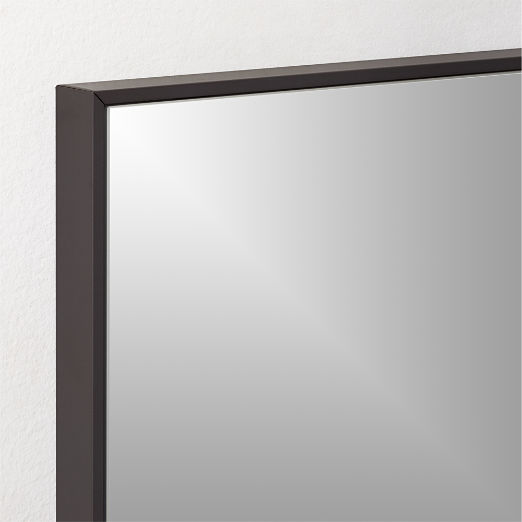 Infinity Rectangular Black Wall Mirror 36"x48"