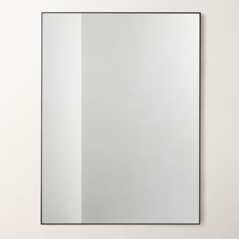 View Infinity Rectangular Black Wall Mirror 36"x48" details
