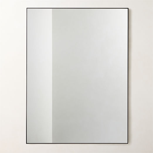Infinity Rectangular Black Wall Mirror 36"x48"