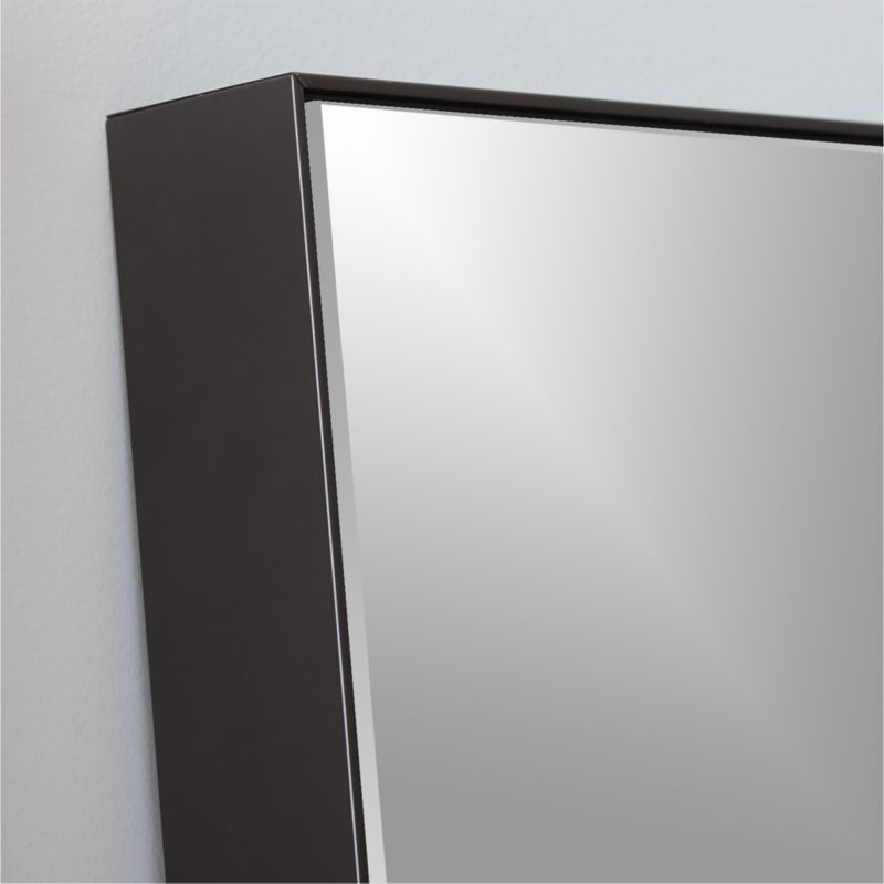 Infinity Modern Black Full-Length Floor Mirror 48"x76" + Reviews | CB2 Canada