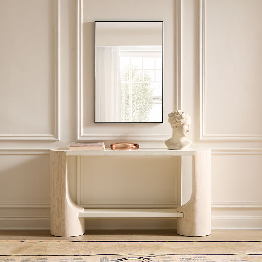Infinity Black Rectangular Wall Mirror 24"x36"
