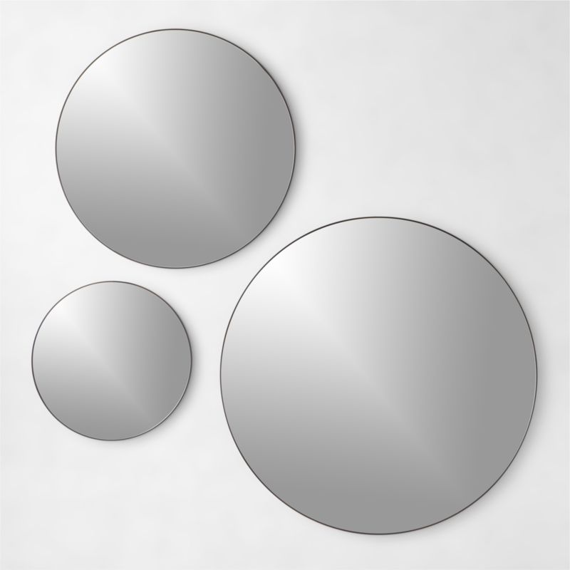 Infinity Black Round Wall Mirror 48" - image 4 of 12