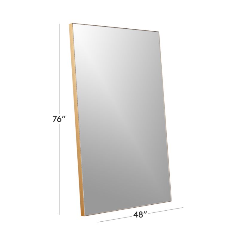 View Infinity Modern Brass Full-Length Floor Mirror 48"x76" - image 3 of 5