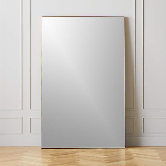 Infinity Modern Brass Full-Length Floor Mirror 48"x76"