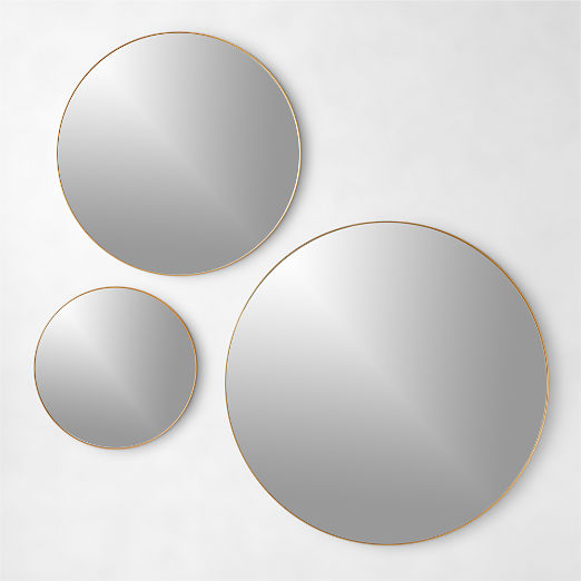 Infinity Brass Round Wall Mirror 36"