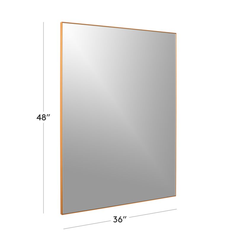 Infinity Rectangular Brass Wall Mirror 36"x48" - image 3 of 6