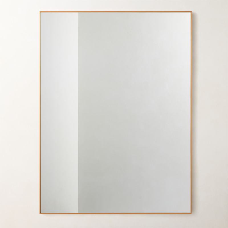 View Infinity Rectangular Brass Wall Mirror 36"x48" details