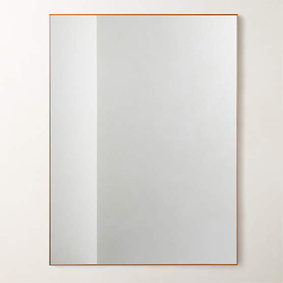 Infinity Rectangular Brass Wall Mirror 36"x48"