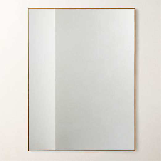 Infinity Rectangular Brass Wall Mirror 36"x48"