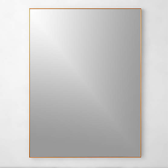 Infinity Brass Mantel Wall Mirror 42"x37" + Reviews CB2