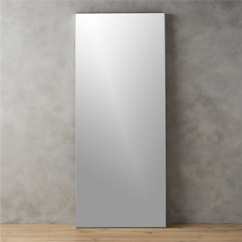 Leaning Mirrors Cb2 Infinity 32 X76 Floor Mirror