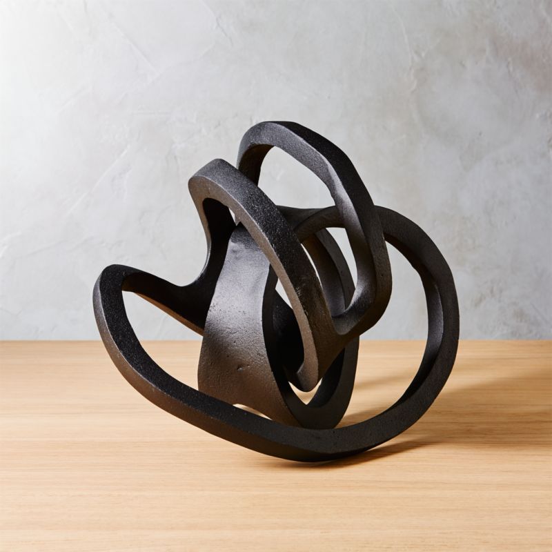 View Infinity Black Knot Sculpture details