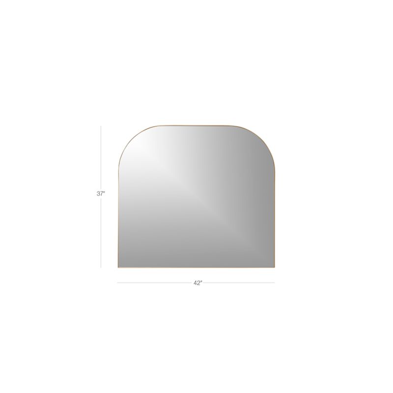 View Infinity Brass Mantel Wall Mirror 42"x37" - image 2 of 9