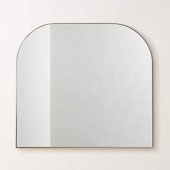 Infinity Brass Mantel Wall Mirror 42"x37"