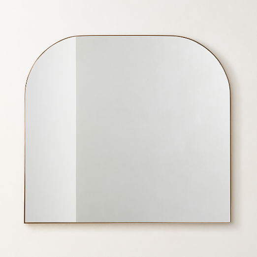 Infinity Brass Mantel Wall Mirror 42"x37"