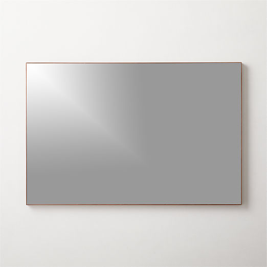 Infinity Walnut Rectangular Mirror 24"x36"