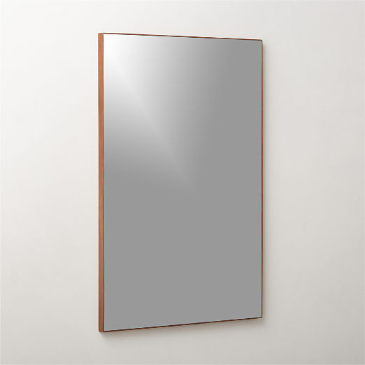 Infinity Walnut Rectangular Mirror 24"x36"