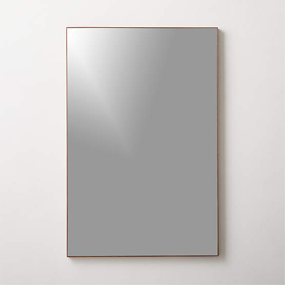 Graduate Black Rectangular Mirror 24"x36" + Reviews CB2 Canada