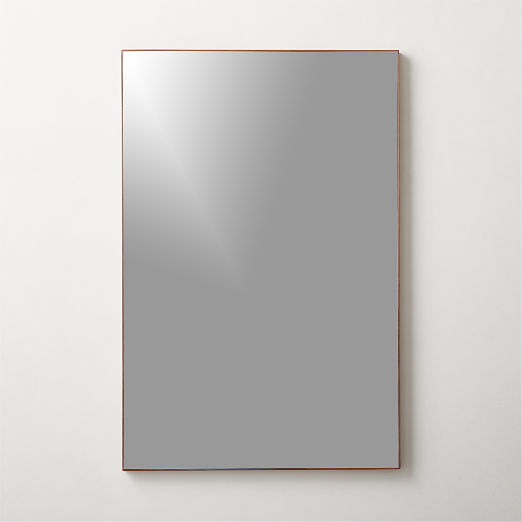 Infinity Walnut Rectangular Mirror 24"x36"