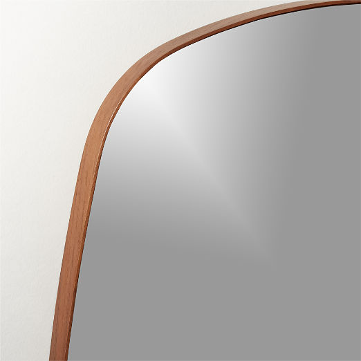 Infinity Walnut Oblong Wall Mirror 23"x37"