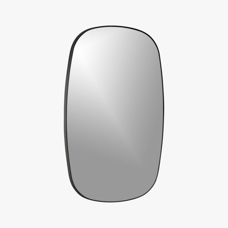 Infinity Black Oblong Wall Mirror 23"x37" - image 3 of 10