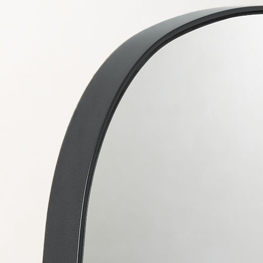 Infinity Black Oblong Wall Mirror 23"x37"