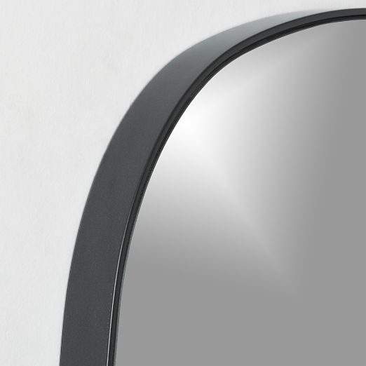 Infinity Black Oblong Wall Mirror 23"x37"