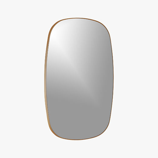 Infinity Brass Oblong Wall Mirror 23"x37"