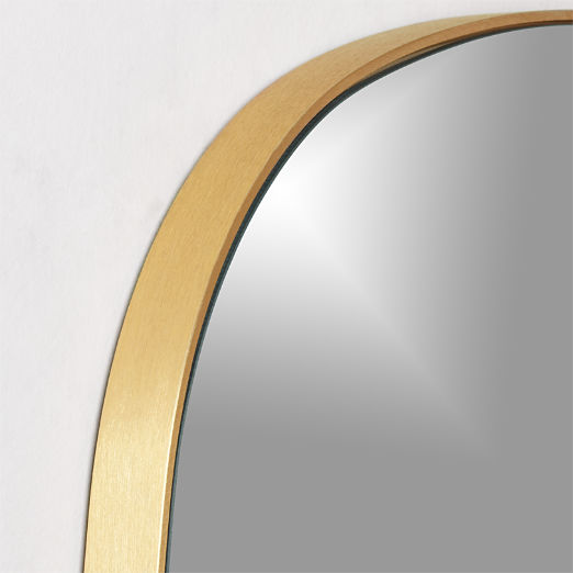 Infinity Brass Oblong Wall Mirror 23"x37"