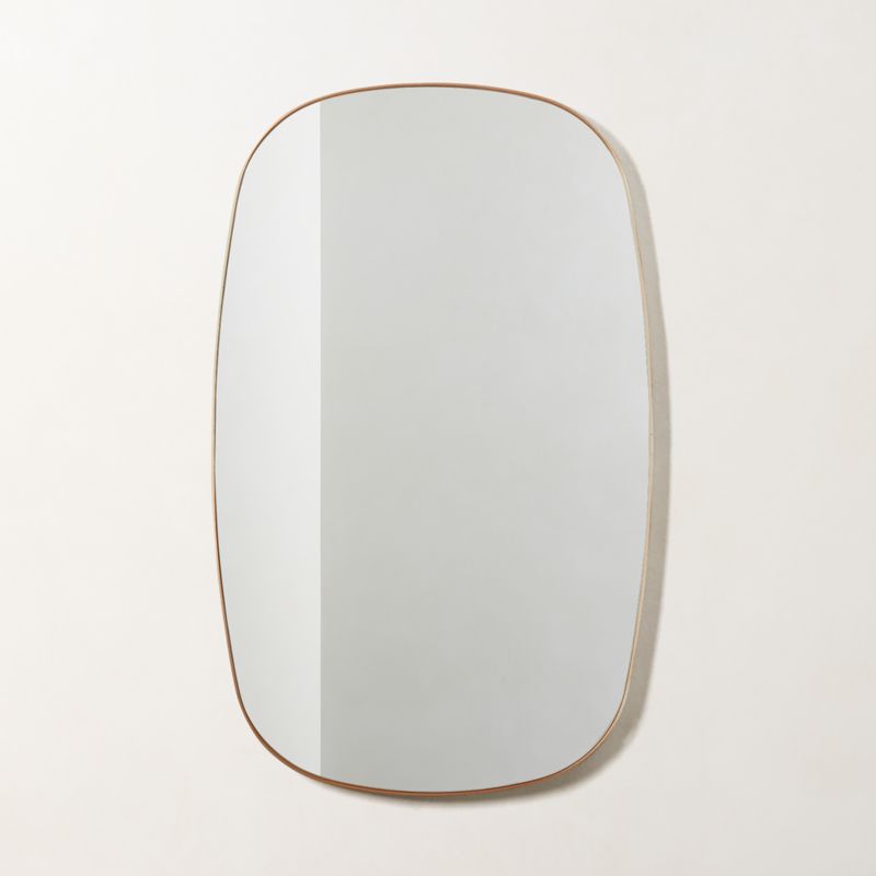 View Infinity Brass Oblong Wall Mirror 23"x37" details