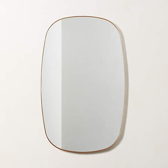 Infinity Brass Oblong Wall Mirror 23"x37"