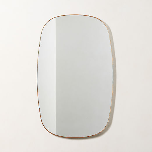 Infinity Brass Oblong Wall Mirror 23"x37"